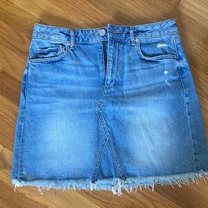 LOFT Light Blue Denim Skirt